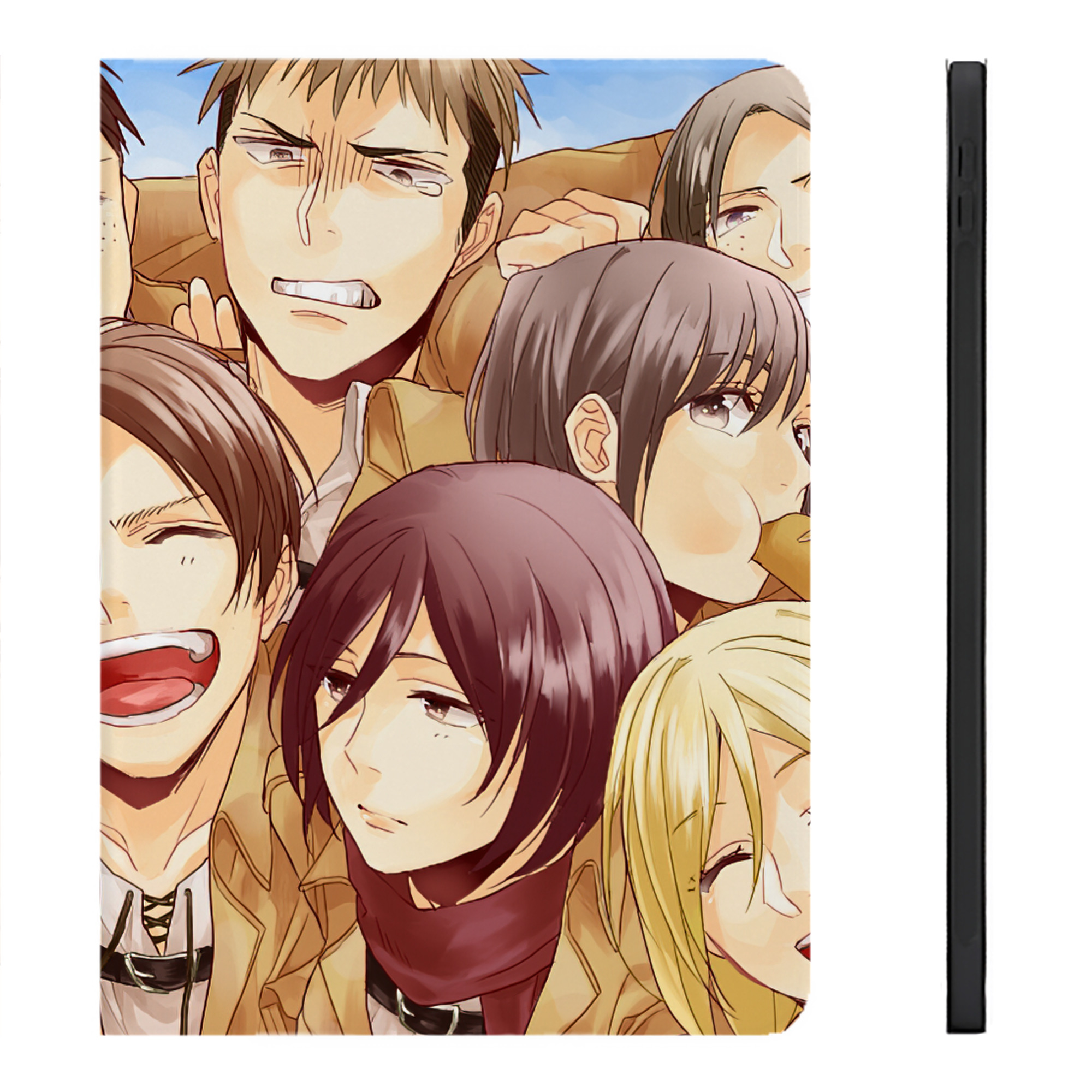 （画像用） 進撃の巨人 Attack on Titan IPadケース ペンホルダー付き ブックスタイルデザイン